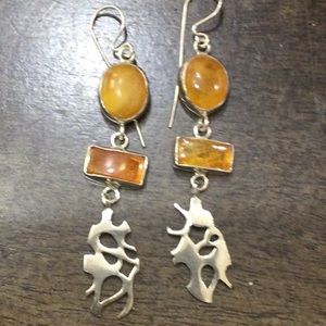 Baltic Amber chandelier earrings